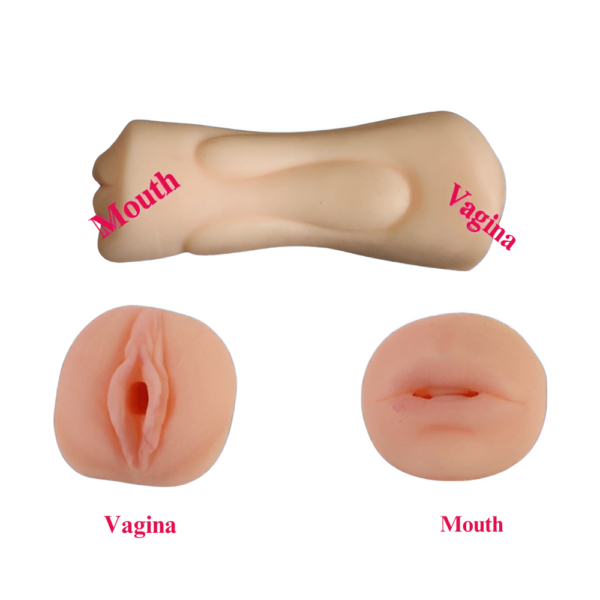 Dual Masturbator Male Sex Toy | Vagina and Oral Feel - Image 2