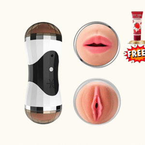 Dual Masturbator Male Sex Toy – Realistic Vaginal & Oral Pleasure with Moaning Sound