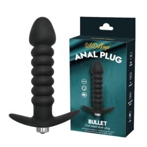 WoDoToys Anal Plug Bullet – Silicone Pull Bead Anal Vibrator for Men & Women | Prostate & Pleasure Toy
