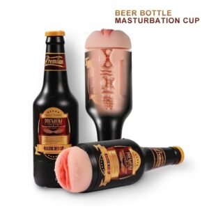 Realistic Beer Cup Masturbator – Soft Pocket Pussy for Men, Discreet Design, Real Feel Toy